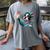 Boston Terrier Selfie Statue Of Liberty 4th Of July American Women's Comfort Colors T-Shirt Gray