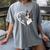 Boston Terrier Shirts For Women Girls Kids Heart Cute Women's Comfort Colors T-Shirt Gray