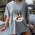 Boston Terrier In The Snow Merry Christmas Winter Women's Comfort Colors T-Shirt Gray