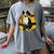 Boston Terrier s Mid-Century Modern Art s Street Grunge Women's Comfort Colors T-Shirt Gray