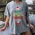 All Is Calm Said No 1st Grade Teacher Ever Christmas Teacher Women's Comfort Colors T-Shirt Gray