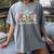 All Is Calm Said No Teacher Ever Teacher Christmas Women's Comfort Colors T-Shirt Gray