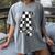 Checkered Fourth Grade Back To School Teachers Students Women's Comfort Colors T-Shirt Gray Checkered Fourth Grade Back To School Teachers Students Women's Comfort Colors T-Shirt Gray