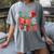 Christmas Coquette Bow Teacher Teach Love Inspire Women's Comfort Colors T-Shirt Gray Christmas Coquette Bow Teacher Teach Love Inspire Women's Comfort Colors T-Shirt Gray