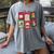 Christmas Teacher Stamps Women's Comfort Colors T-Shirt Gray