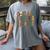 Coffee Teach Repeat Leopard Print Back To School Teachers Women's Comfort Colors T-Shirt Gray
