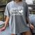 Coffee Teach Repeat Women's Misses Plus Size Teacher Women's Comfort Colors T-Shirt Gray