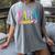Colorful PARA Teacher Paraprofessional Cute Pencil Women's Comfort Colors T-Shirt Gray Colorful PARA Teacher Paraprofessional Cute Pencil Women's Comfort Colors T-Shirt Gray