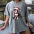 Cute Boston Terrier Dog Christmas Merry X-Mas Graphic Women's Comfort Colors T-Shirt Gray