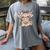 Cute Floral Highland Cow Back To School For Women Teacher Women's Comfort Colors T-Shirt Gray Cute Floral Highland Cow Back To School For Women Teacher Women's Comfort Colors T-Shirt Gray