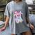 Cute Ghost Book Reading Halloween Teacher Top Girls Women Women's Comfort Colors T-Shirt Gray