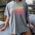 Cute Math Teacher Peace Love Math Women's Comfort Colors T-Shirt Gray