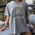 Cute Special Education Leopard Print SPED Teacher Idea Women's Comfort Colors T-Shirt Gray