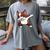 Dabbing Red Boston Terrier Dab Dance Dog Men Women Kids Women's Comfort Colors T-Shirt Gray