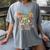 Dinosaurs Didnt Read Look What Happened To Them Teacher Women's Comfort Colors T-Shirt Gray
