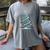 DNA Helix Christmas Tree Scientist Biology Science Teacher Women's Comfort Colors T-Shirt Gray