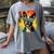 Dog Boston Terrier Hawaiian Women's Comfort Colors T-Shirt Gray
