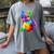 Dog Lover Boston Terrier Dog Colorful Boston Terrier Men Women Kids Women's Comfort Colors T-Shirt Gray