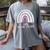 Early Headstart Cute Retro Rainbow Teachers Women's Comfort Colors T-Shirt Gray Early Headstart Cute Retro Rainbow Teachers Women's Comfort Colors T-Shirt Gray