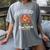 Lets Eat Kids Punctuation Saves Lives Thanksgiving Teacher Women's Comfort Colors T-Shirt Gray