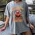 Eat Kids Punctuation Saves Lives Thanksgiving Turkey Teacher Women's Comfort Colors T-Shirt Gray Eat Kids Punctuation Saves Lives Thanksgiving Turkey Teacher Women's Comfort Colors T-Shirt Gray