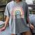 ESL Squad Teacher Crew Team Back To School English Rainbow Women's Comfort Colors T-Shirt Gray ESL Squad Teacher Crew Team Back To School English Rainbow Women's Comfort Colors T-Shirt Gray
