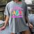 Are You Fall-O-Ween Directions Teacher Ghost Halloween Women's Comfort Colors T-Shirt Gray