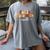 Fall Teacher Fall In Love With Math Math Thanksgiving Women's Comfort Colors T-Shirt Gray