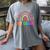 First Grade Rainbow Girls Boys Teacher Team 1st Grade Squad Women's Comfort Colors T-Shirt Gray