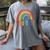 Fri-Yay Friyay Rainbow Colors Teacher Childrens Fun Designs Women's Comfort Colors T-Shirt Gray Fri-Yay Friyay Rainbow Colors Teacher Childrens Fun Designs Women's Comfort Colors T-Shirt Gray