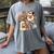 Ghost Reading Books Halloween Bow Spooky Teacher Student Women's Comfort Colors T-Shirt Gray