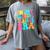 In My Glowing Teacher Era Groovy Colorful Bright Women's Comfort Colors T-Shirt Gray In My Glowing Teacher Era Groovy Colorful Bright Women's Comfort Colors T-Shirt Gray
