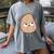 Good Egg Teacher Halloween Costume The Couch Potato Women's Comfort Colors T-Shirt Gray
