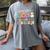 Groovy Some Call It Chaos We Call It Kindergarten Teacher Women's Comfort Colors T-Shirt Gray