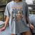 Halloween Alphabet ABCs Learning Kindergarten Teacher Women's Comfort Colors T-Shirt Gray