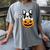 The Halloween Boston Terrier Women's Comfort Colors T-Shirt Gray