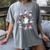 Halloween PE Teacher Ghost Playing Sports Physical Education Women's Comfort Colors T-Shirt Gray