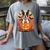 Halloween Retro Boston Terrier Women's Comfort Colors T-Shirt Gray