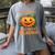 Halloween Teacher Librarian Pumpkin Reading Books Men Women Kids Women's Comfort Colors T-Shirt Gray
