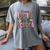 Happy 100th Day Of School Leopard Print Teacher Student Kids Women's Comfort Colors T-Shirt Gray