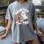 Haunted By My TBR Cute Ghost Book Reading Teacher Halloween Women's Comfort Colors T-Shirt Gray