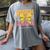 Interventionist Teacher Groovy Coquette Bow Back To School Women's Comfort Colors T-Shirt Gray