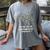 It's Fine I'm Fine Christmas Light Principal Teacher Xmas Men Women Women's Comfort Colors T-Shirt Gray