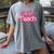 My Job Is Teach Pink Retro Female Teacher Life Women Women's Comfort Colors T-Shirt Gray