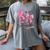 K Is For Kindergarten Teacher Coquette Bow Back To School Women's Comfort Colors T-Shirt Gray K Is For Kindergarten Teacher Coquette Bow Back To School Women's Comfort Colors T-Shirt Gray