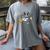 Kawaii Kids & Boys Astronaut Space Boston Terrier Dog Lover Women's Comfort Colors T-Shirt Gray