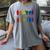 Be Kind Pride Sign Language Rainbow Teachers Interpreter ASL Women's Comfort Colors T-Shirt Gray