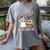Kindergarten Boo Crew Halloween Floral Ghost Kinder Teacher Women's Comfort Colors T-Shirt Gray