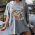 Learning Is Out Of This World Space Back To School Teacher Women's Comfort Colors T-Shirt Gray