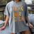 Leopard Trick Or Teach Halloween Teacher Costume Women Women's Comfort Colors T-Shirt Gray